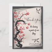 Cherry Blossom dank u Kaart (Voorkant)