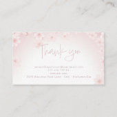 Cherry blossom dank u klant bijsluiter kaart (Voorkant)