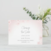 Cherry Blossom  De datumkaart wijzigen Save The Date (Staand voorkant)