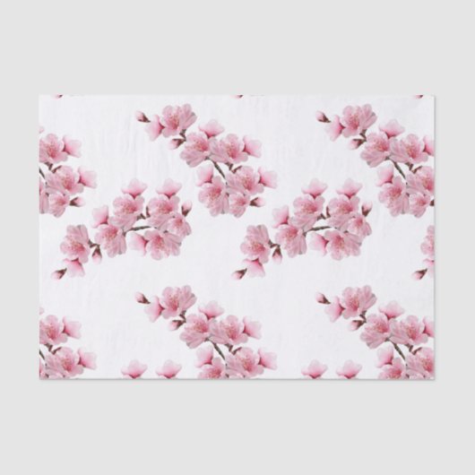 Cherry Blossom Decoupage Tissuepapier (Voorkant)