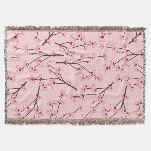 Cherry Blossom Deken (Voorkant)
