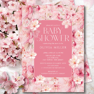 Cherry Blossom Delight Baby Douche Uitnodigingen