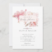 Cherry Blossom Delight Baby shower Invitation Kaart (Voorkant)