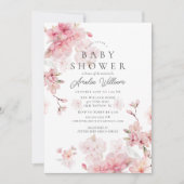 Cherry Blossom Delight Baby shower Invitation Kaart (Voorkant)