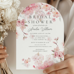 Cherry Blossom Delight Bridal Shower Uitnodiging