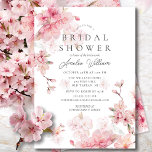 Cherry Blossom Delight Bridal Shower Uitnodiging<br><div class="desc">Deze elegante roze kersenbloesem bruids douche uitnodiging is de perfecte keuze voor een lente viering. Het delicate kersenbloesemontwerp voegt een vleugje romance en verfijning toe aan de uitnodiging, waardoor het ideaal is voor een vrijgezellenfeest. Het zacht roze kleurenschema creëer is een mooie en vrouwelijke esthetiek, terwijl de aanpasbare tekst u...</div>