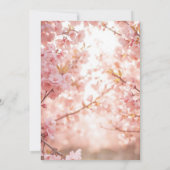 Cherry Blossom Delight Bridal Shower Uitnodiging (Achterkant)