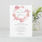 Cherry Blossom Delight Bridal Shower Uitnodiging (Staand voorkant)