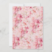 Cherry Blossom Delight Bridal Shower Uitnodiging (Achterkant)