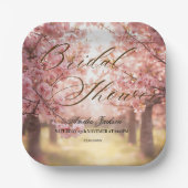 Cherry Blossom Delight Bridal Shower Uitnodiging Papieren Bordje (Voorkant)