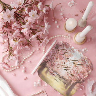 Cherry Blossom Delight Bridal Shower Uitnodiging Papieren Bordje