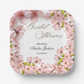Cherry Blossom Delight Bridal Shower Uitnodiging Papieren Bordje (Voorkant)