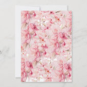 Cherry Blossom Delight Bridal Shower Uitnodigingen (Achterkant)