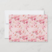 Cherry Blossom Delight Bruid Woorden van Wijsheid  Kaart (Achterkant)