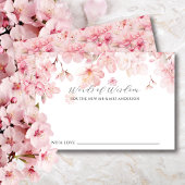 Cherry Blossom Delight Bruid Woorden van Wijsheid Kaart
