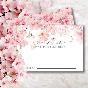 Cherry Blossom Delight Bruid Woorden van Wijsheid  Kaart