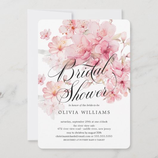 Cherry Blossom Delight Vrijgezellenfeest Kaart (Voorkant)