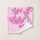 Cherry Blossom Design - Bathroom Set Bad Handdoek (Wasdoekje)