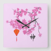 Cherry Blossom Design - Klok (Voorkant)