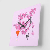 Cherry Blossom Design - Klok (Hoek)
