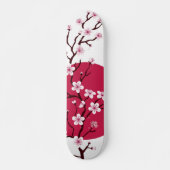Cherry Blossom Design Skateboard Deck (Voorkant)