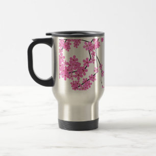 Cherry Blossom Design Travel Beverage Mok