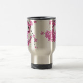 Cherry Blossom Design Travel Beverage Mok (Center)