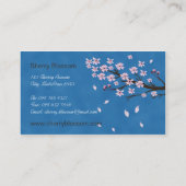 Cherry Blossom design Visitekaartje (Achterkant)