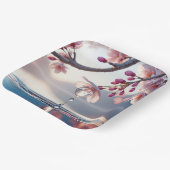Cherry Blossom Dewdrop Papieren Bordje (Gebogen)