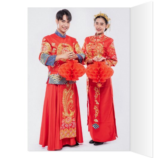 Cherry Blossom Double Happiness Chinese bruiloft (Binnen (Links))