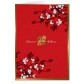 Cherry Blossom Double Happiness Chinese bruiloft (Voorkant)