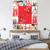 Cherry Blossom Double Happiness Chinese bruiloft Canvas Afdruk (Insitu (Slaapkamer))