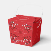 Cherry Blossom & Double Happiness Chinese Wedding Bedankdoosjes (Voorkant Zijde)