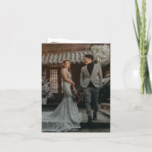 Cherry Blossom & Double Happiness Chinese Wedding Bedankkaart (Achterkant)