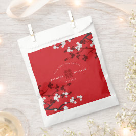 Cherry Blossom & Double Happiness Chinese Wedding Bedankzakje