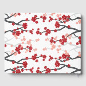 Cherry Blossom & Double Happiness Chinese Wedding Gastenboek (Achterkant)