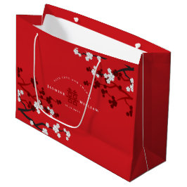 Cherry Blossom & Double Happiness Chinese Wedding Groot Cadeauzakje