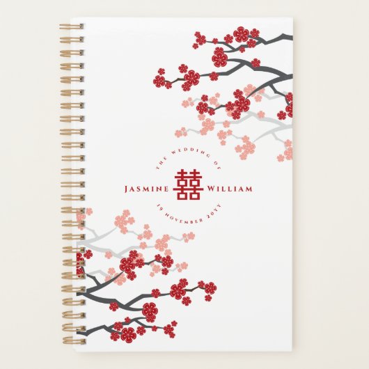 Cherry Blossom & Double Happiness Chinese Wedding Planner (Voorkant)