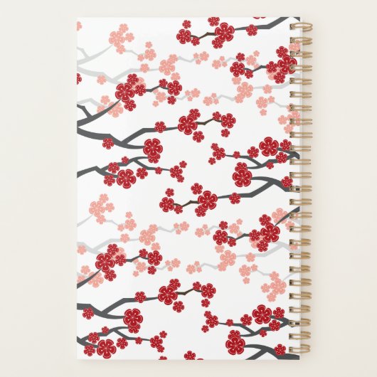 Cherry Blossom & Double Happiness Chinese Wedding Planner (Achterkant)