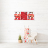 Cherry Blossom & Double Happiness Chinese Wedding Spandoek (Insitu)