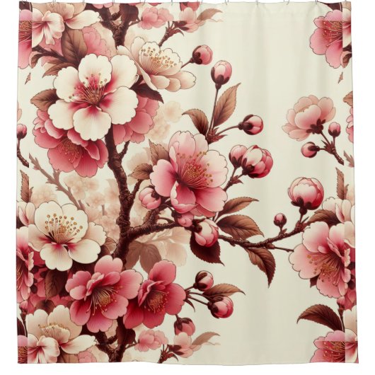 Cherry Blossom Douchegordijn (Voorkant)