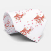 Cherry Blossom Dream: Koi Fish Art Print  Stropdas (Opgerold)