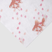 Cherry Blossom Dream: Koi Fish Art Print Tissuepapier (Detail)