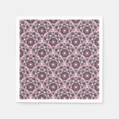 Cherry Blossom Dusky Roos Dot Mandala Art Deco Servet (Voorkant)