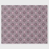 Cherry Blossom Dusky Roos Dot Mandala Diamond Tege Cadeaupapier (Vlak)