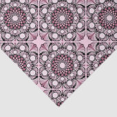 Cherry Blossom Dusky Roos Dot Mandala Diamond Tege Tissuepapier (Detail)