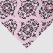 Cherry Blossom Dusky Roos Dot Mandala Retro Ogee Tissuepapier (Detail)