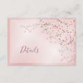 Cherry Blossom Dusty Pink Informatiekaartje (Voorkant)