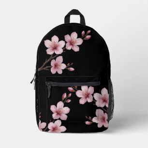 Cherry Blossom DUSTY Roze Zwart Monogram Bedrukte Rugzak