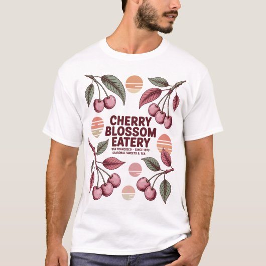 Cherry Blossom Eatery T-shirt (Voorkant)